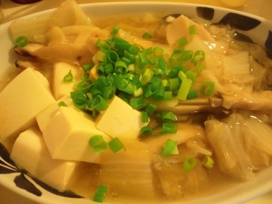 白菜とお豆腐のあったかポカポカ煮の写真