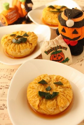 *ハロウィンに☆かぼちゃプリン2*