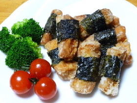 お弁当にも!鶏むね肉の磯辺揚げ