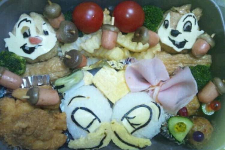チプデとドナデジのディズニーキャラ弁当 レシピ 作り方 By ちぃまま クックパッド 簡単おいしいみんなのレシピが358万品
