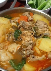 韓国料理☆タットリタン(鶏の辛鍋)