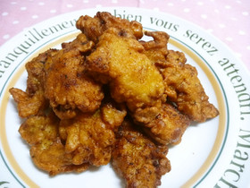 *塩麹と白だしで塩から揚げ*