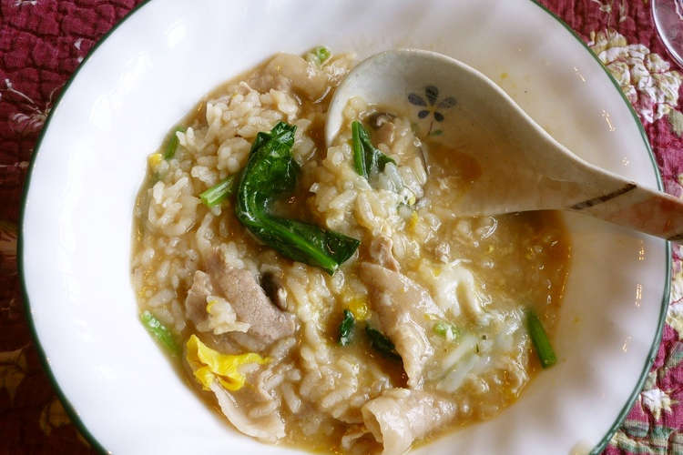 ラーメンの残り汁で簡単雑炊 レシピ 作り方 By いっこさんのキッチン クックパッド 簡単おいしいみんなのレシピが377万品