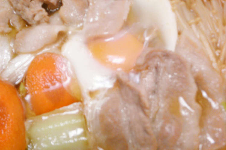豚ばら肉と白菜の鍋焼きうどん レシピ 作り方 By はなおじさん クックパッド 簡単おいしいみんなのレシピが361万品