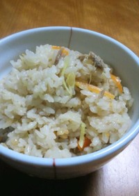 新生姜とツナの炊き込みご飯
