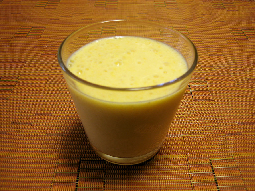 朝食にも☆柿とバナナのジュースの画像