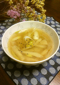 牛蒡と長ねぎのとろみ中華スープ
