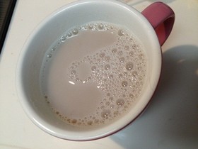 混ぜたら完成✿熱々豆乳あずき