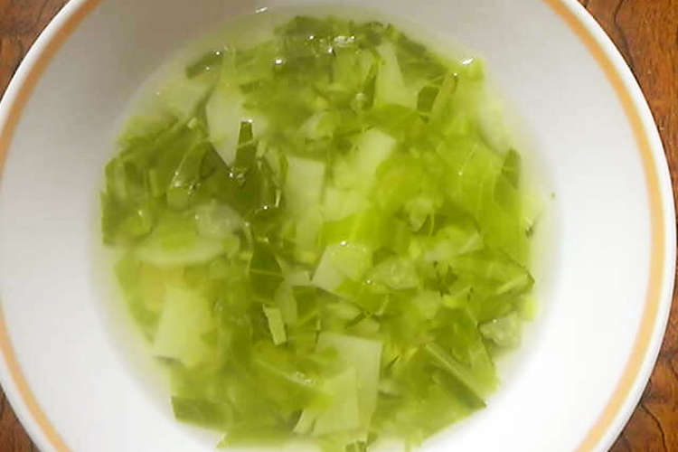 キャベツの外葉で作るあったかスープ レシピ 作り方 By ふうばあば クックパッド 簡単おいしいみんなのレシピが377万品