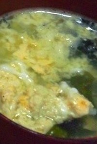 野菜いっぱいレタスのかき玉中華スープ
