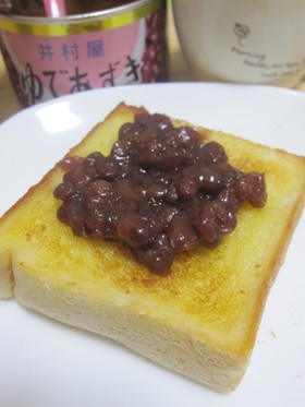 豆乳食パンで♪ 小倉トースト