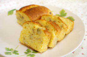 また作りたくなる☆しっとりバナナケーキ