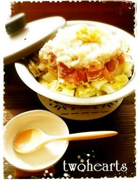 体ポカポカ☃鶏と白菜no大根みぞれ鍋風☃