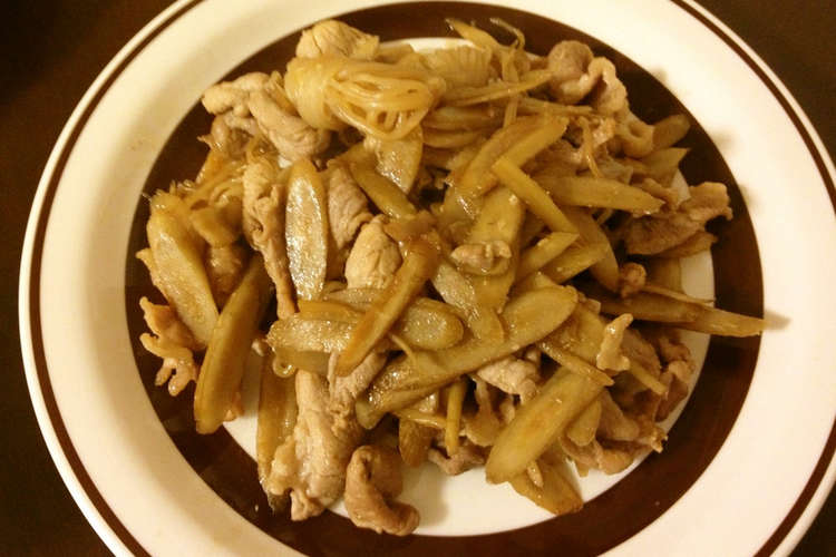 男子も満足 ごぼう 豚肉 しらたき炒め レシピ 作り方 By Mii 22 クックパッド