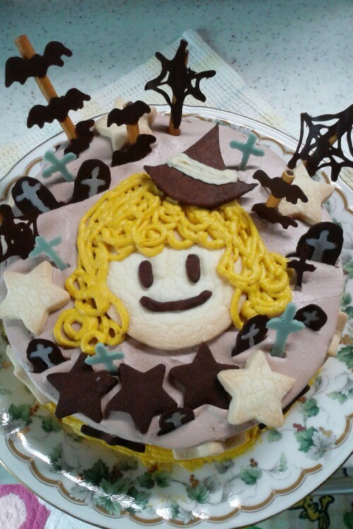ハロウィン　魔女っこのケーキ☆の画像