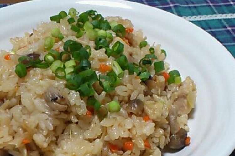 炊飯器 鶏ときのこの炊き込み和風ピラフ レシピ 作り方 By Marimari クックパッド