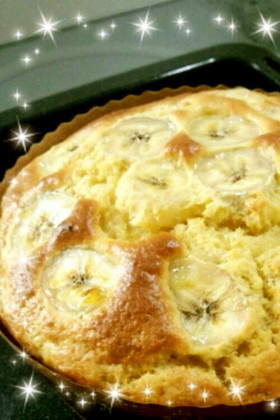 簡単★豆乳バナナケーキ