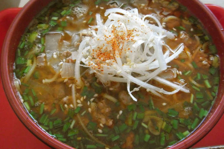 勝浦タンタンメン風 インスタントラーメン レシピ 作り方 By はな クックパッド 簡単おいしいみんなのレシピが352万品