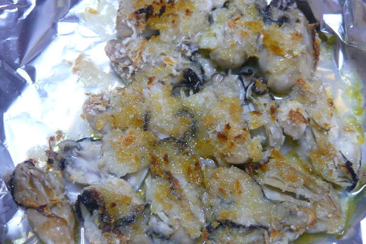 魚焼きグリルで簡単牡蠣のパン粉焼き