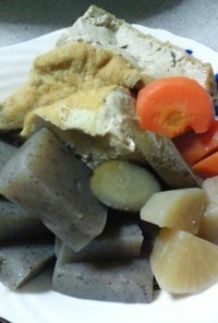 高野豆腐の煮物の煮汁リメイク