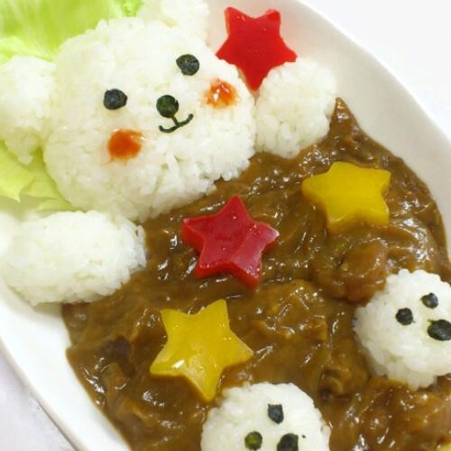 可愛い白くまカレー レシピ 作り方 By Rieko ４１０ クックパッド 簡単おいしいみんなのレシピが373万品