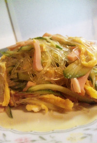 鶏ガラ、中華の素ナシの春雨サラダ
