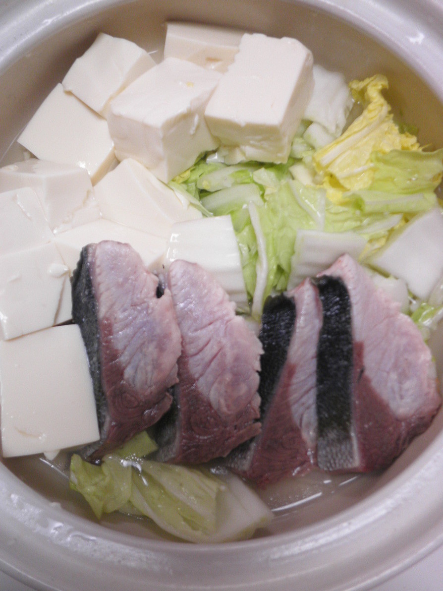 ブリ・豆腐・白菜の3点鍋の画像