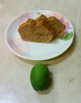フェイジョアの黒砂糖パウンドケーキ♪