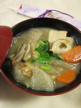根菜たっぷり汁~酒かすアレンジ有り