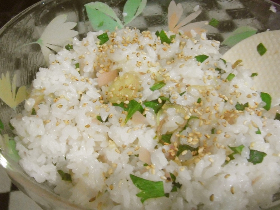 新生姜のさっぱり混ぜご飯の画像