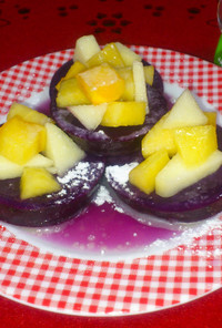 紫芋の蜂蜜グラッセ