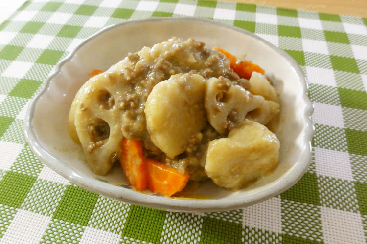 やさしい味わい 秋野菜の味噌そぼろ煮 レシピ 作り方 By べーぐる クックパッド