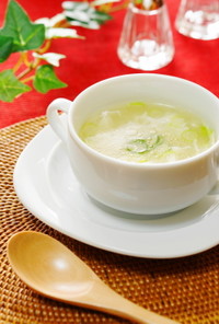 余った卵白で簡単中華スープ