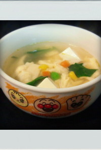 ■糖質制限■豆腐ほうれん草卵スープ簡単朝