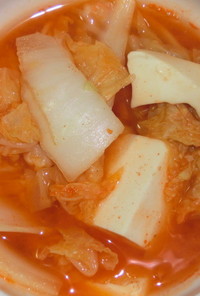 超簡単♪豆腐と白菜のピリ辛味噌チゲ