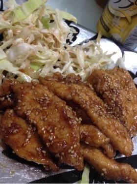 ★鳥むね肉で手羽先風★