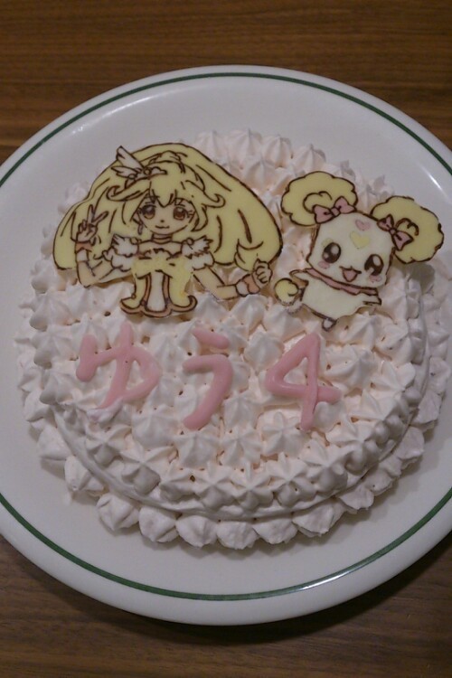 デコチョコ☆プリキュアバースデーケーキの画像