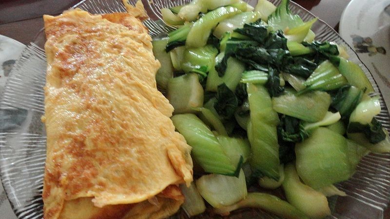 青梗菜の醤油焼きの画像