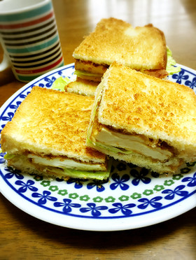 ダイエット中のカツサンド風☆豆腐サンド