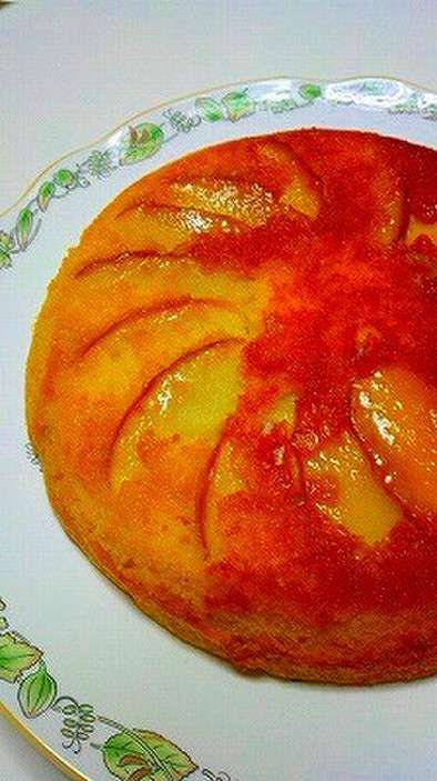 HMで簡単☆りんごと柿のキャラメルケーキの写真
