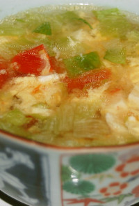 余った豆腐で簡単中華スープ