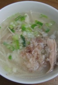 鶏おこわinスープ（韓国サムゲタン風）