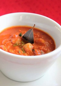 野菜ジュースで✿ひよこ豆のカレースープ