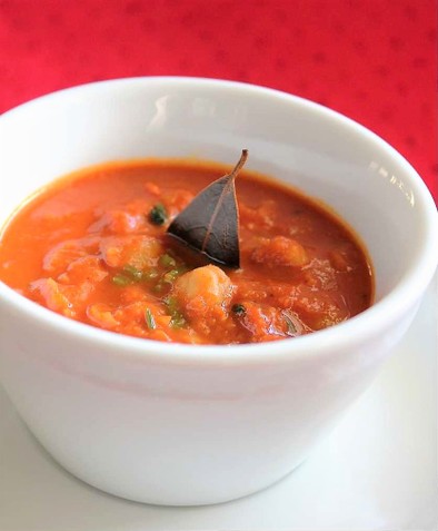 野菜ジュースで✿ひよこ豆のカレースープの写真