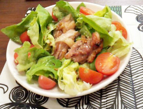 ガーリック醤油de塩麹チキンサラダ