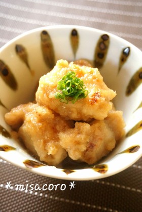 m揚げずに鶏のおろし煮