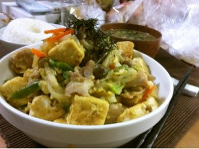獅子座が作る豆腐チャンプルーの写真