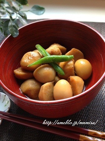 里芋とうずらの煮物の画像