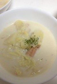 白菜じゃが☆豆乳スープ