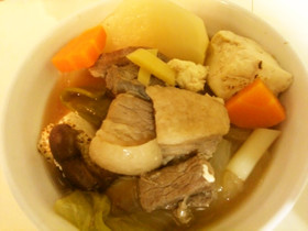 ~体ぽかぽか~豚角煮風生姜鍋